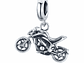 Charm Dije Plata 925 Colgante Moto Naked - Miniatura 1