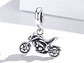 Charm Dije Plata 925 Colgante Moto Naked - Miniatura 3