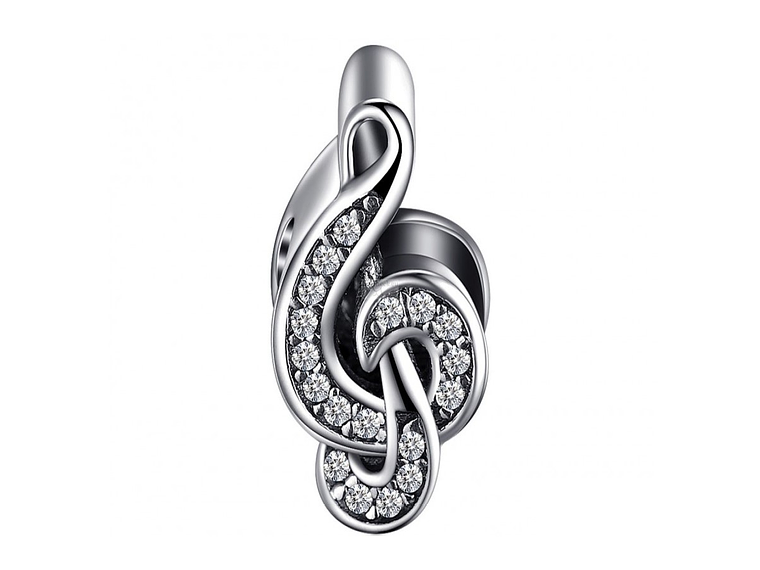 Charm Dije Plata 925 Nota Musical Clef 1