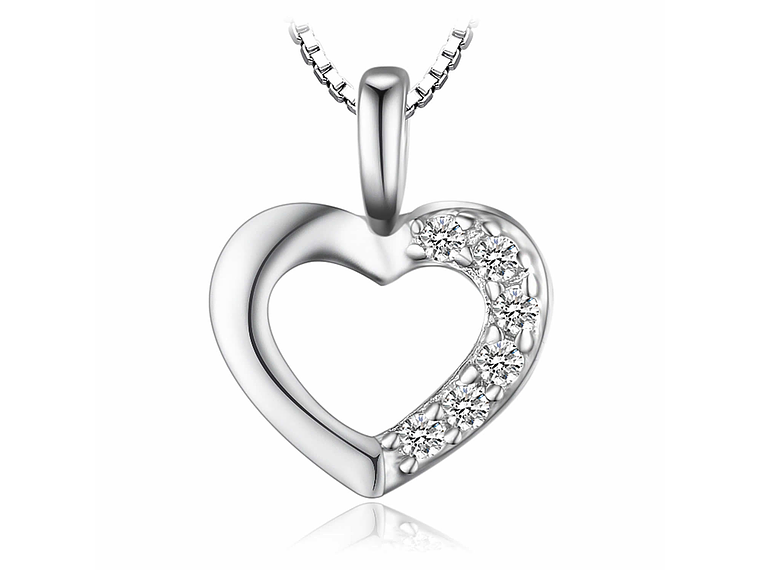 Collar Plata 925 Mini Corazon  1