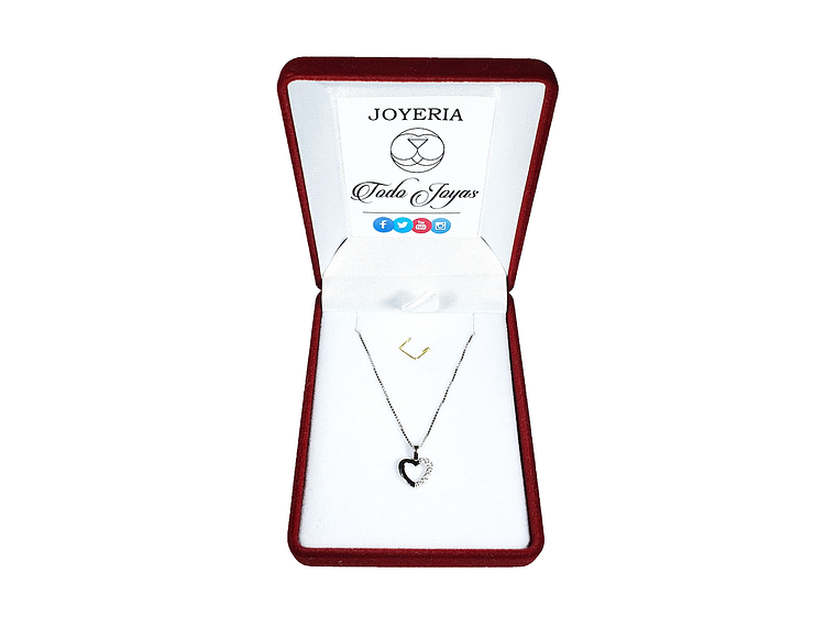 Collar Plata 925 Mini Corazon  2