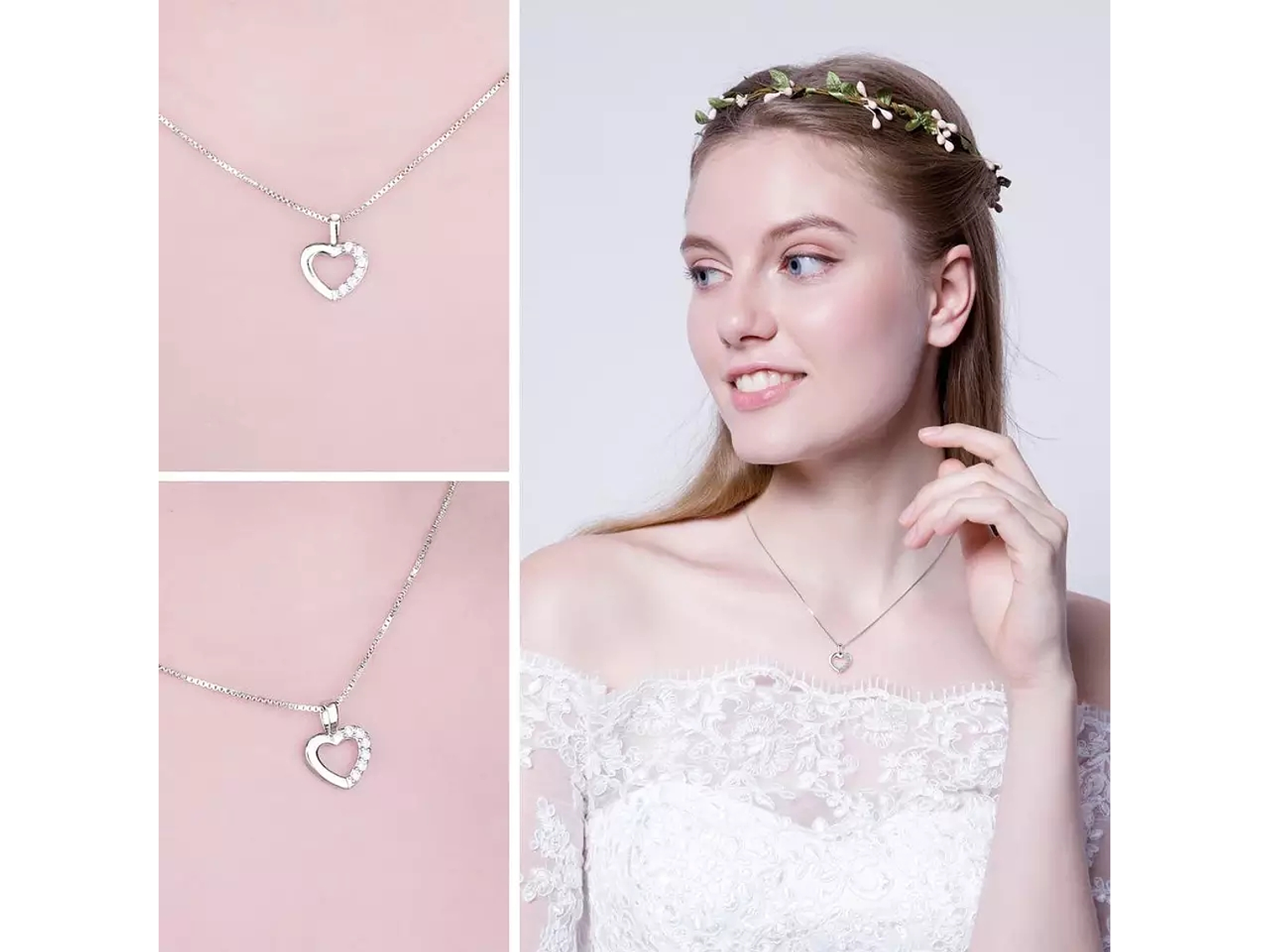 Collar Plata 925 Mini Corazon  3