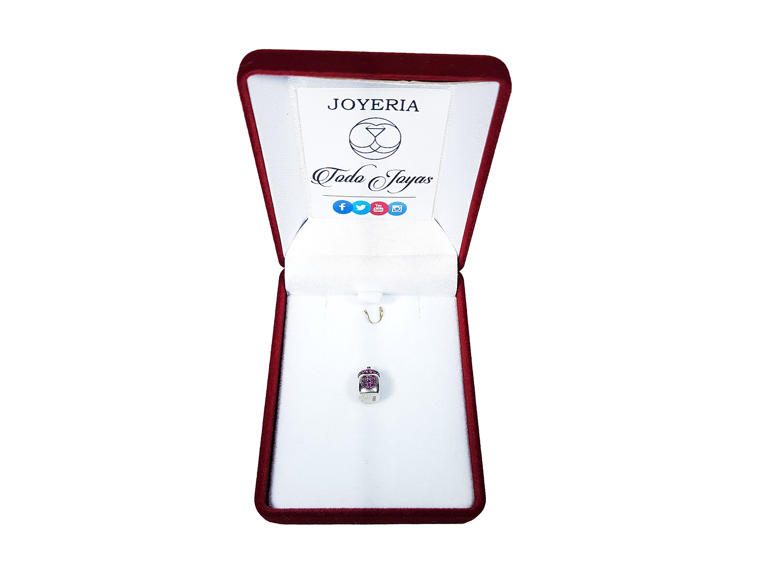 Charm Dije Plata 925 Mamadera Rosa 2