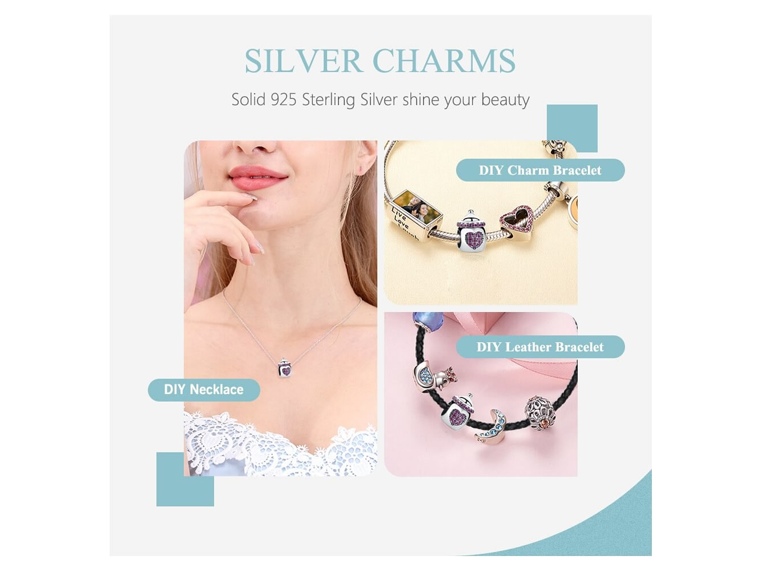 Charm Dije Plata 925 Mamadera Rosa 3