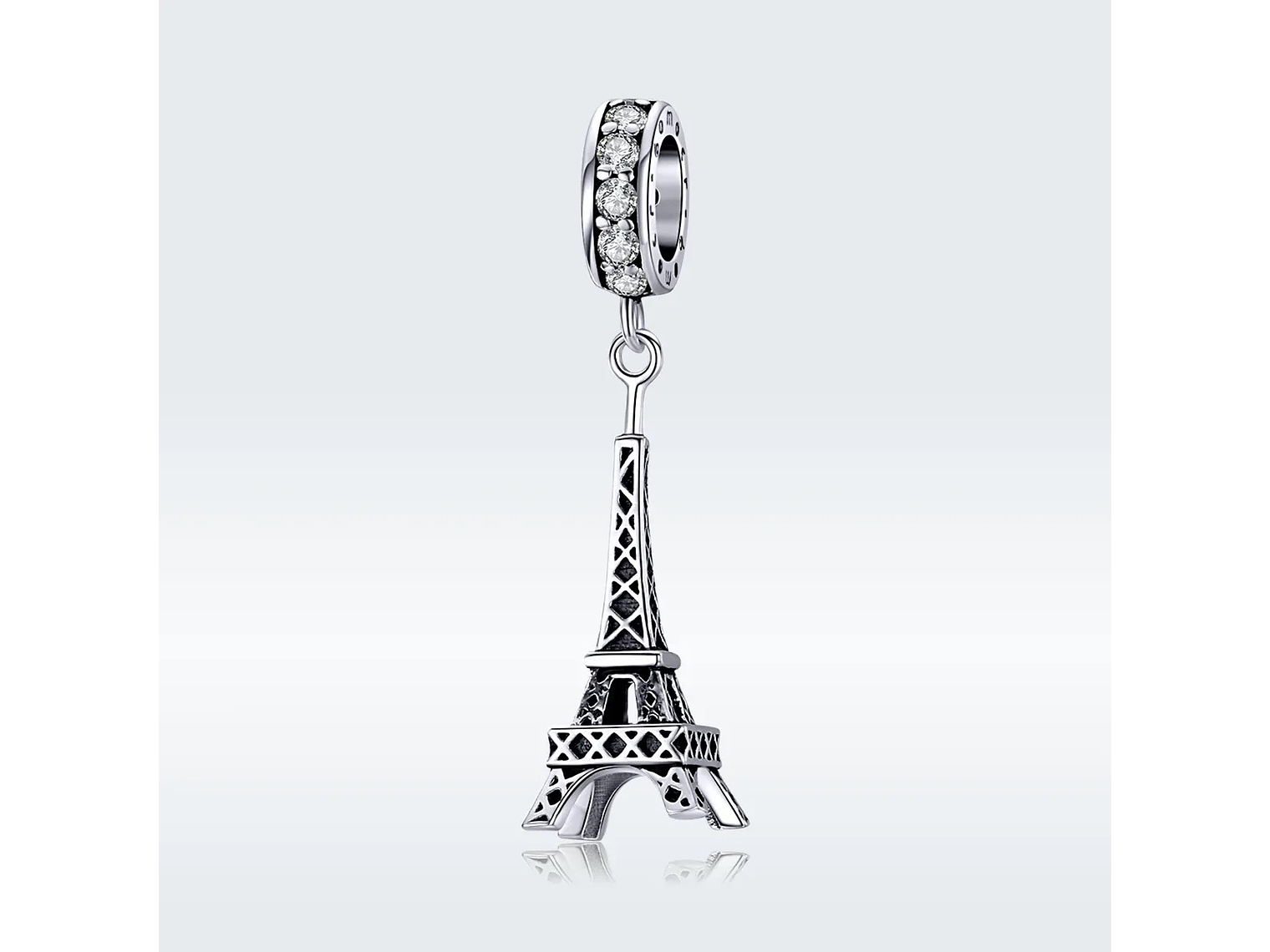 Charm Dije Plata 925 Torre Eiffel Circones  5
