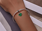 Charm Dije Plata 925 Trebol Verde Mariquita - Miniatura 2