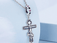 Charm Dije Plata 925 Cruz Crucifijo Cristo  - Miniatura 3
