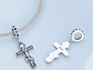 Charm Dije Plata 925 Cruz Crucifijo Cristo  - Miniatura 4