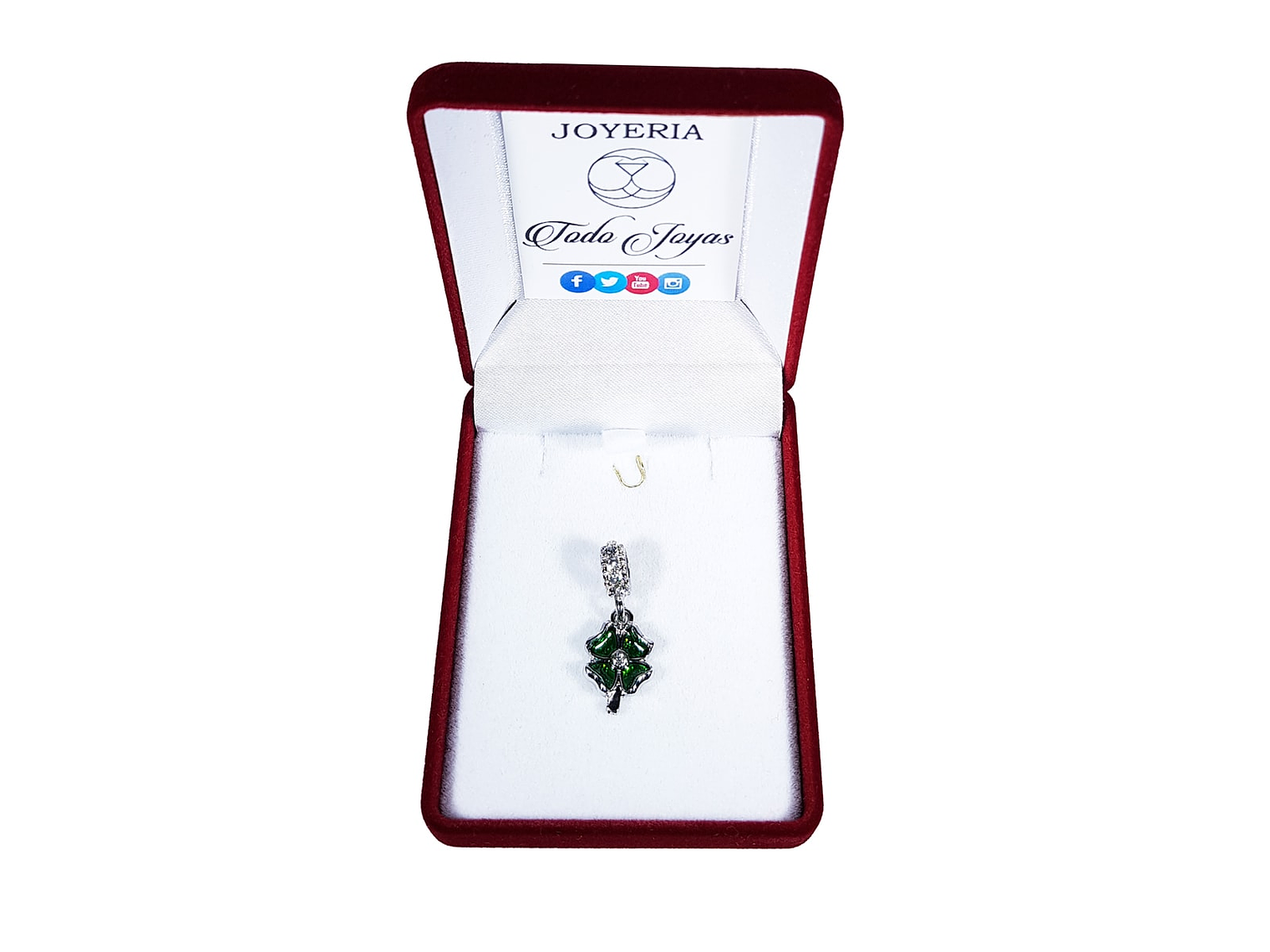 Charm Dije Trebol 4 hojas de la suerte 2