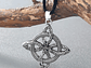 Collar Colgante Nudo De Bruja Nordica Plateado - Miniatura 6