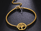 Pulsera Arbol de la Vida Dorado Acero - Miniatura 4