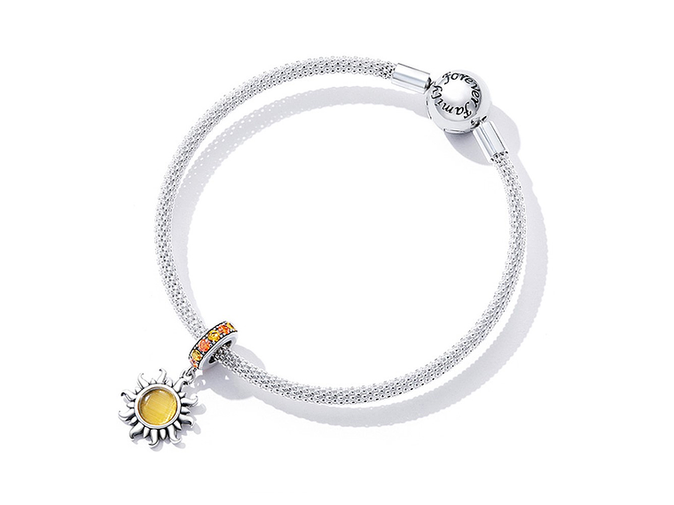 Charm Dije Plata 925 Sol Brillante  2