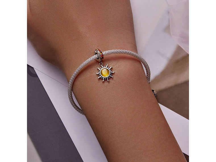 Charm Dije Plata 925 Sol Brillante  4