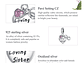 Charm Dije Plata 925 Corazon Loving Sister Infinito - Miniatura 5