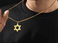 Colgante Collar Estrella David Acero Dorado - Miniatura 3