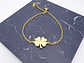 Pulsera Trebol de La Suerte Dorada Acero - Miniatura 4