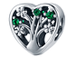 Charm Dije Plata 925 Corazon Arbol Verde - Miniatura 1