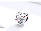Charm Dije Plata 925 Corazon Familia Love - Miniatura 4