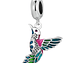 Charm Dije Plata 925 Colibri Ave Multicolor Pajaro - Miniatura 1