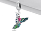 Charm Dije Plata 925 Colibri Ave Multicolor Pajaro - Miniatura 3