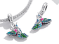 Charm Dije Plata 925 Colibri Ave Multicolor Pajaro - Miniatura 4