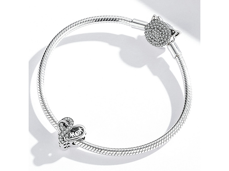 Charm Dije Plata Corazon Infinito Mom 2