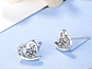 Aros Corazon Circones Plateado - Miniatura 3