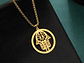 Colgante Collar Mano de Fatima Hamsa Acero Dorado - Miniatura 6