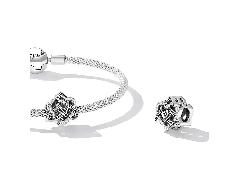 Charm Dije Plata 925 Triqueta Nudo Celta de Amor 5