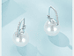 Aros Plata 925 Perla Colgante Blanca - Miniatura 4