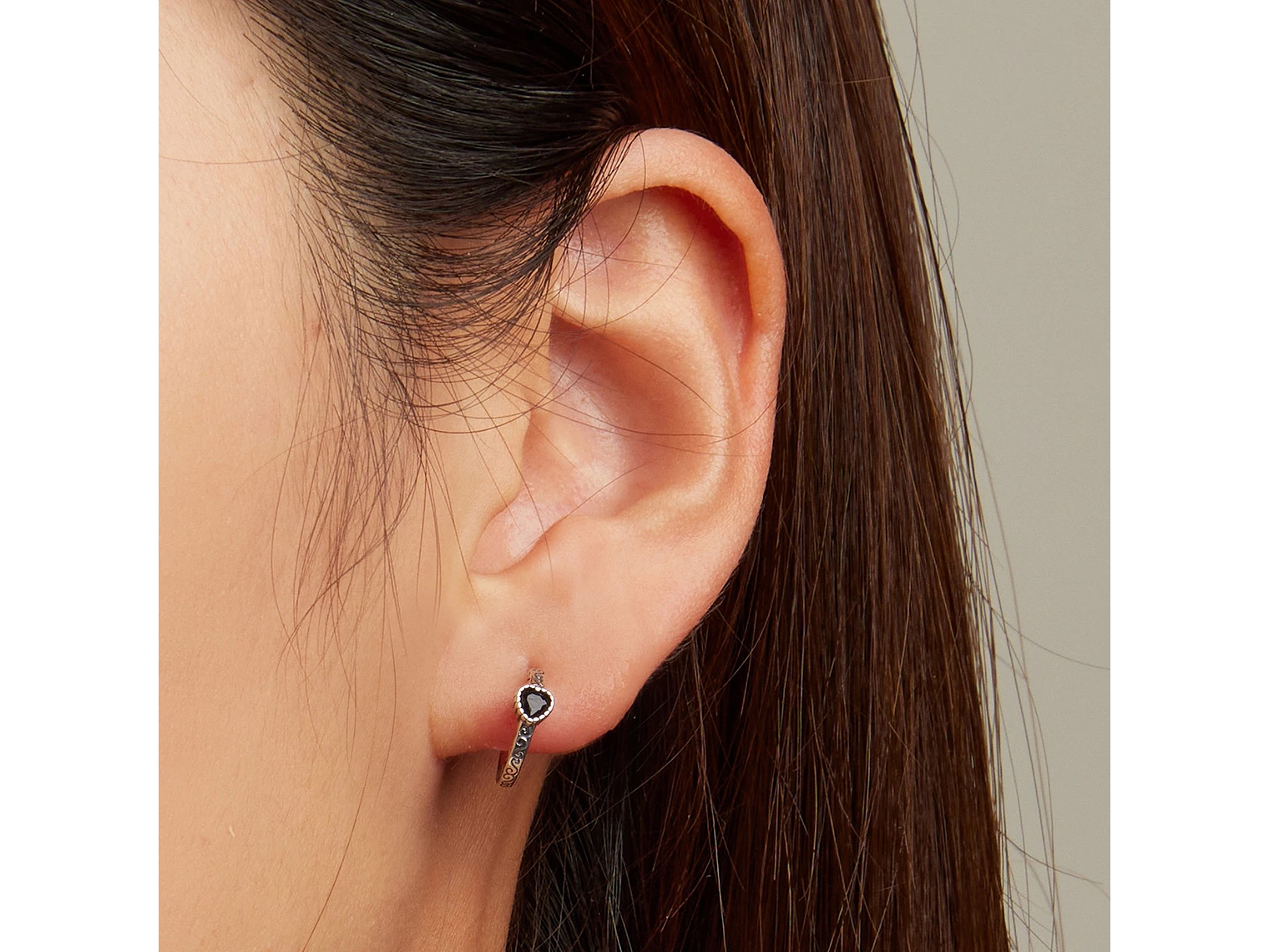 Aros Plata 925 Semi Argolla Corazon 2