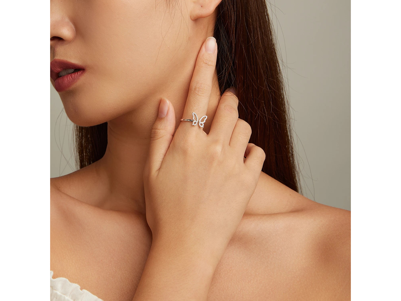 Anillo Plata 925 Mariposa Circones 3