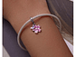 Charm Dije Plata Flor Purpura con Mariposa - Miniatura 4