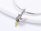 Charm Dije Colgante colibrí Ave Tricolor - Miniatura 2