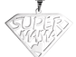 Collar Super Mama Acero Plateado - Miniatura 8