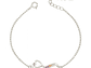 Pulsera Plata 925 Infinito Corazón y Circones Colores - Miniatura 1