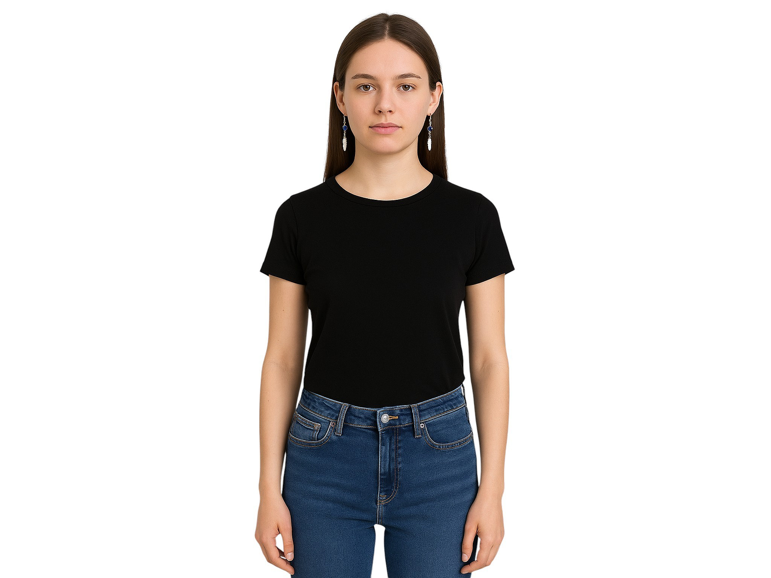 Aros Plata 925 Pluma y Cristal Azul Colgante 6