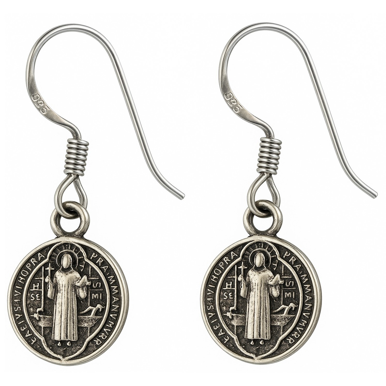AROS SAN BENITO CIRCONES 12MM PLATA 925