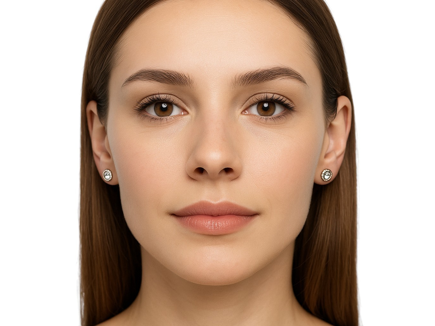 Aros Plata 925 Apegados Cristal Austriaco 7mm 4