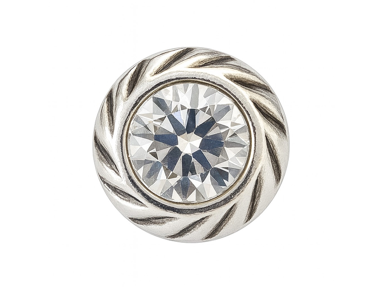 Aros Plata 925 Apegados Cristal Austriaco 7mm 6