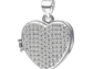 Collar Relicario Plata 925 Corazón Con Circones - Miniatura 4