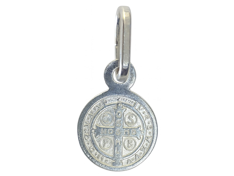 Collar Medalla Plata 925 San Benito Protector Niños 4