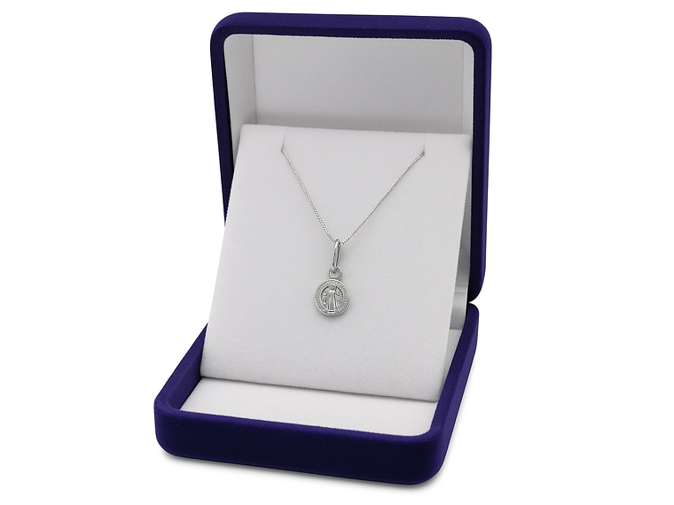 Collar Medalla Plata 925 San Benito Protector Niños 5