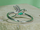 Anillo Plata 925 Colibrí Picaflor Ave Cristal Verde - Miniatura 2