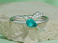 Anillo Plata 925 Colibrí Picaflor Ave Cristal Verde - Miniatura 7