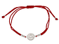 Pulsera Plata 925 Hilo Rojo Trenzado Bolitas San Benito - Miniatura 2