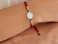 Pulsera Plata 925 Hilo Rojo Trenzado Bolitas San Benito - Miniatura 4