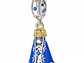 Charm Plata 925 Virgen Manto Azul y Corona Dorada - Miniatura 1