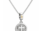 Charm Plata 925 Colgante Medalla Cruz Dios - Miniatura 3