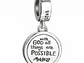 Charm Plata 925 Colgante Medalla Cruz Dios - Miniatura 5